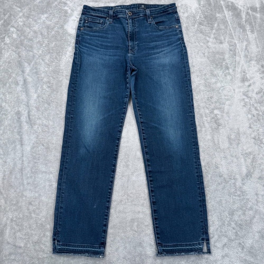 AG Jeans‎ The Isabelle High Rise Straight Crop Womens 31R Adriano Goldschmied